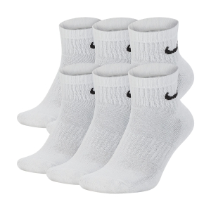 Calcetines Running Nike Everyday Cushion x 6 Calcetines  White/Black SX7669100