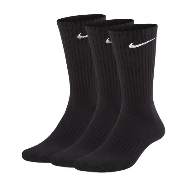 Running Socks Nike Everyday Cushioned Crew x 3 Socks  Black/White SX7664010
