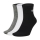 Nike Everyday Lightweight x 3 Socks - White/Black/Dark Grey
