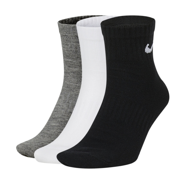 Running Socks Nike Everyday Lightweight x 3 Socks  White/Black/Dark Grey SX7677964