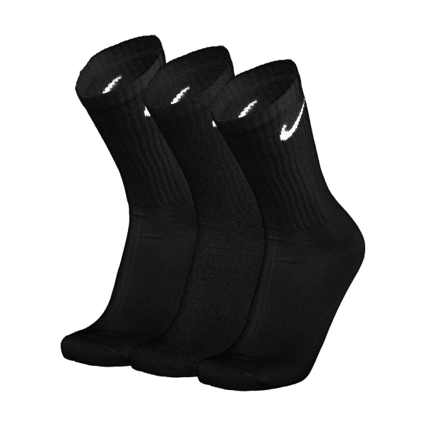 Calcetines Running Nike Everyday Lightweight Crew x 3 Socks  Black/White SX7676010