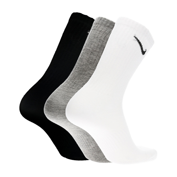 Nike Everyday Lightweight Crew x 3 Calze - White/Black/Dark Grey