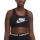 Nike Futura Sports Bra - Black/White/Particle Grey