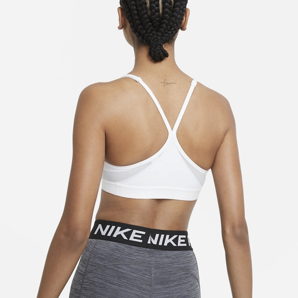 Nike Indy Sports Bra - White/Grey Fog/Particle Grey