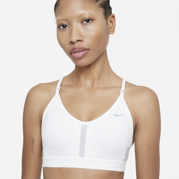 Nike Indy Sports Bra - White/Grey Fog/Particle Grey