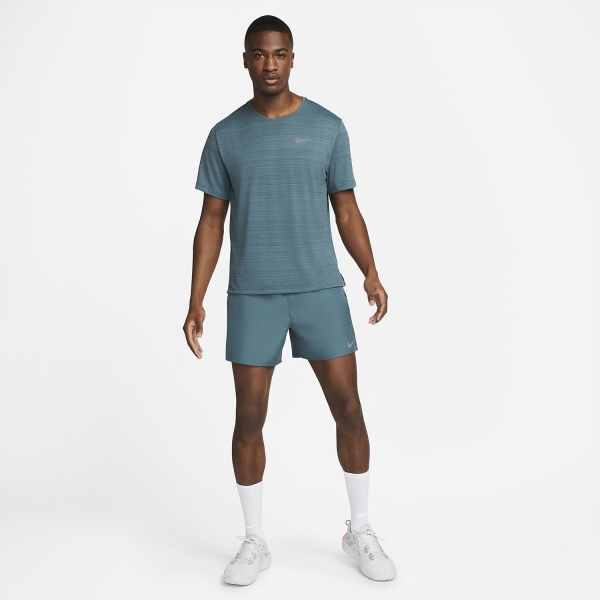 Nike Miler Wild Run Classic T-Shirt - Ash Green/Reflective Silver