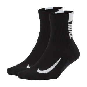 Running Socks Nike Multiplier x 2 Socks  Black/White SX7556010