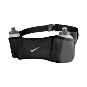 Cinturas de Hidratación Nike Nike Double Pocket Flask 2.0 Cinturon  Black/Silver N.100.1639.082.OS