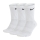 Nike Everyday Cushioned Crew x 3 Socks - White/Black