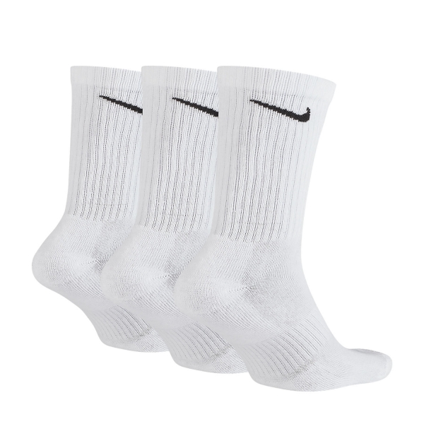 Nike Everyday Cushioned Crew x 3 Socks - White/Black