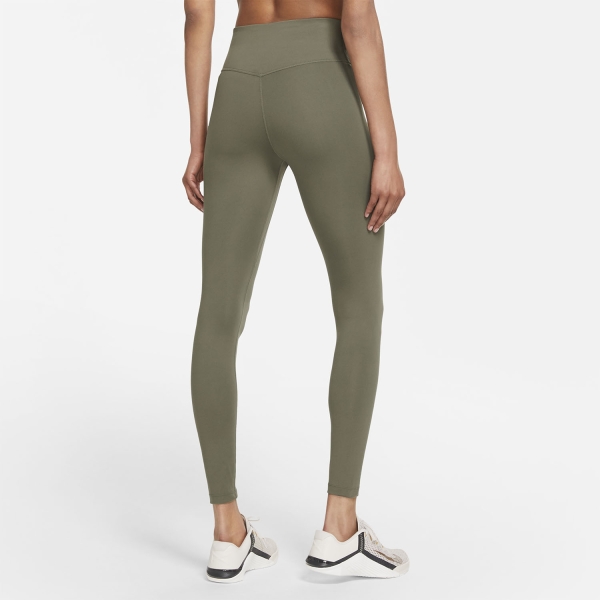 Nike One Tights - Medium Olive/White