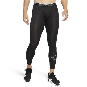 Men's Underwear Tights Nike Pro DriFIT Swoosh Long Tights  Black/White DD1913010