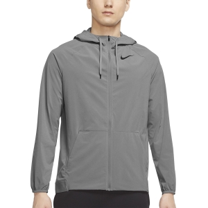 Men's Training Jacket and Hoodie Nike Pro DriFIT Flex Max Jacket  Particle Grey/Iron Grey/Black DM5946073
