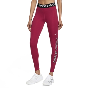 Women's Fitness & Training Pants and Tights Nike Pro DriFIT Graphic Tights  Mystic Hibiscus/Black/White DN0998614