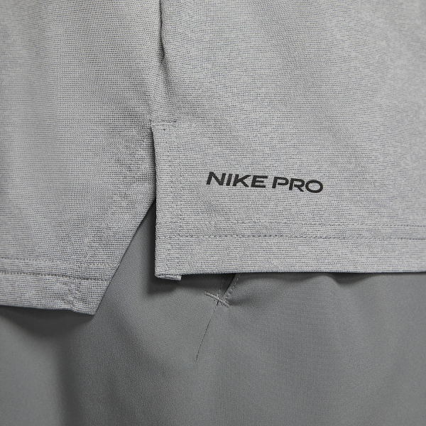 Nike Pro Dri-FIT Classic T-Shirt - Particle Grey/Grey Fog/Heather Black