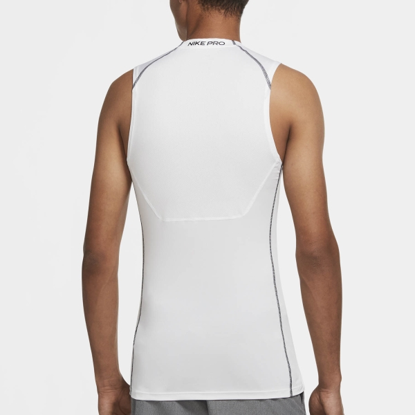Nike Pro Logo Top - White/Black
