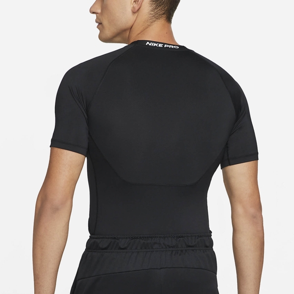 Nike Pro Logo Camiseta - Black/White