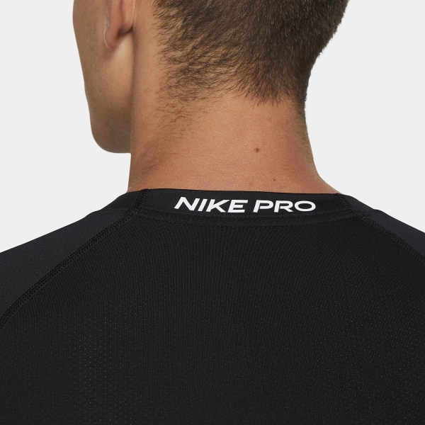 Nike Pro Logo Camiseta - Black/White