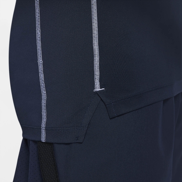 Nike Pro Logo Camiseta - Obsidian/Iron Purple