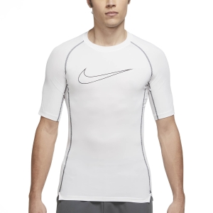 Camisetas Training Hombre Nike Pro Logo Camiseta  White/Black DD1992100