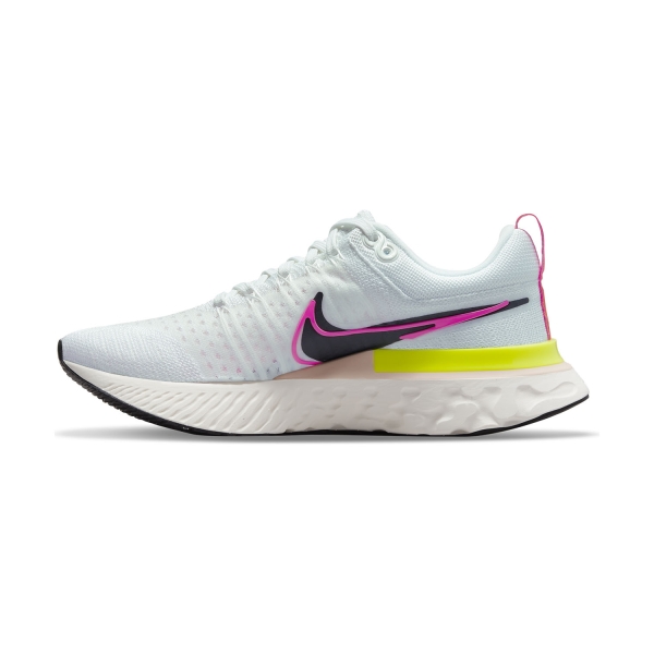 Nike React Infinity Run Flyknit 2 - White/Black/Sail Pink/Blast