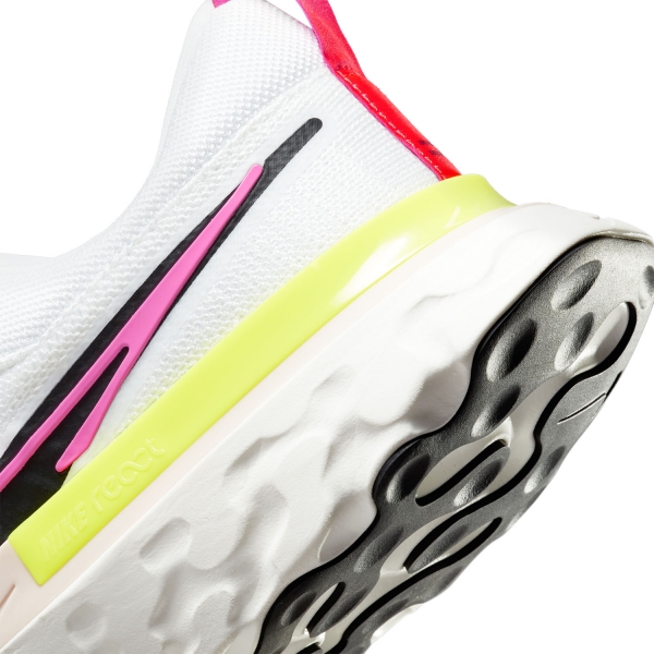 Nike React Infinity Run Flyknit 2 - White/Black/Sail/Pink Blast