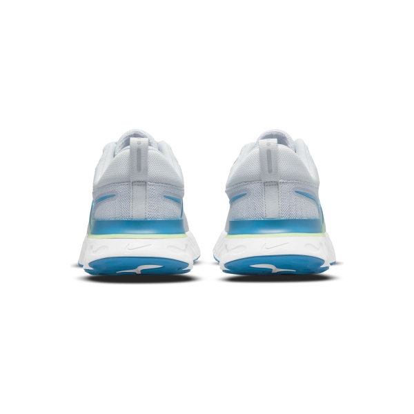 Nike React Infinity Run Flyknit 2 - Pure Platinum/Laser Blue/Lime Glow