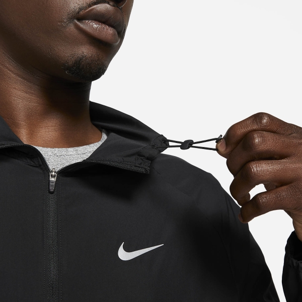 Nike Repel Miler Men\'s Running Jacket - Black/Reflective Silver | 