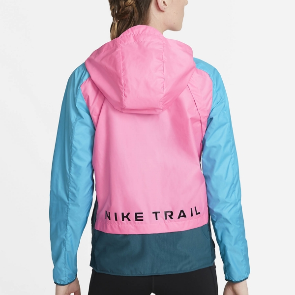 Nike Shield Jacket - Pink Glow/Turquoise Blue/Black
