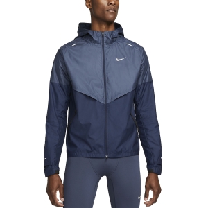 nike running jacket blue