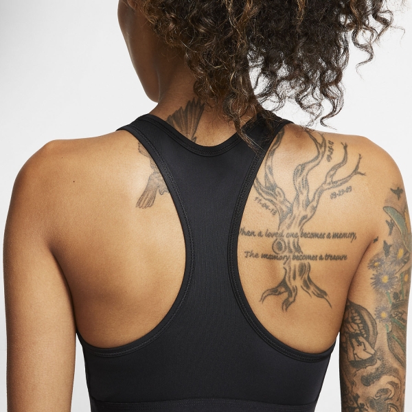 Nike Swoosh Sports Bra - Black/White