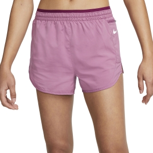 Pantalones cortos Running Mujer Nike Tempo Luxe 3in Shorts  Light Bordeaux/Sangria/Reflective Silver CZ9584507