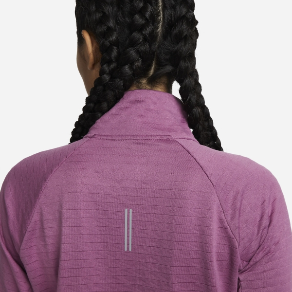 Nike Therma-FIT Element Maglia - Light Bordeaux/Reflective Silver