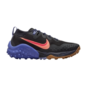 Women's Trail Running Shoes Nike Wildhorse 7  Black/Bright Mango/Lapis Light Thistle CZ1864003
