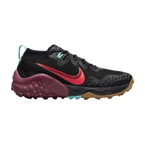 Men's Trail Running Shoes Nike Wildhorse 7  Black/Bright Crimson/Dark Beetroot CZ1856001