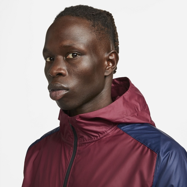 Nike Windrunner Trail Jacket - Dark Beetroot/Dark Obsidian/Fusion Red