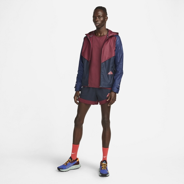 Nike Windrunner Trail Jacket - Dark Beetroot/Dark Obsidian/Fusion Red