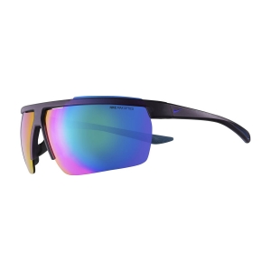 Running Sunglasses Nike Windshield Sunglasses  Matte Grand Purple/Grey W/Turquoise Mirror Lens 43632525