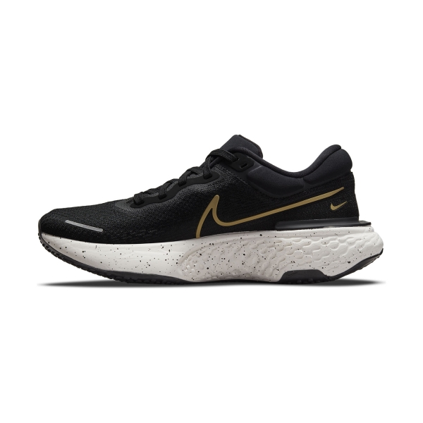 Nike Zoomx Invincible Run Flyknit - Black/Metallic Gold/Sail