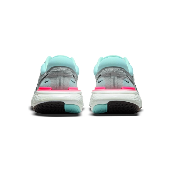 Nike Zoomx Invincible Run Flyknit - Grey Fog/Black/Dynamic Turquoise/Hyper Pink
