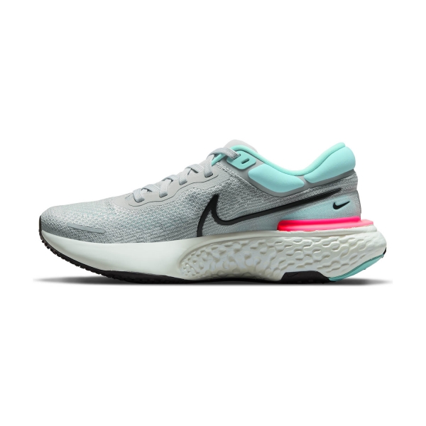 Nike Zoomx Invincible Run Flyknit - Grey Fog/Black/Dynamic Turquoise/Hyper Pink