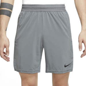 Pantalones Cortos Training Hombre Nike Pro DriFIT Flex Max 8in Shorts  Smoke Grey/Black DM5950084