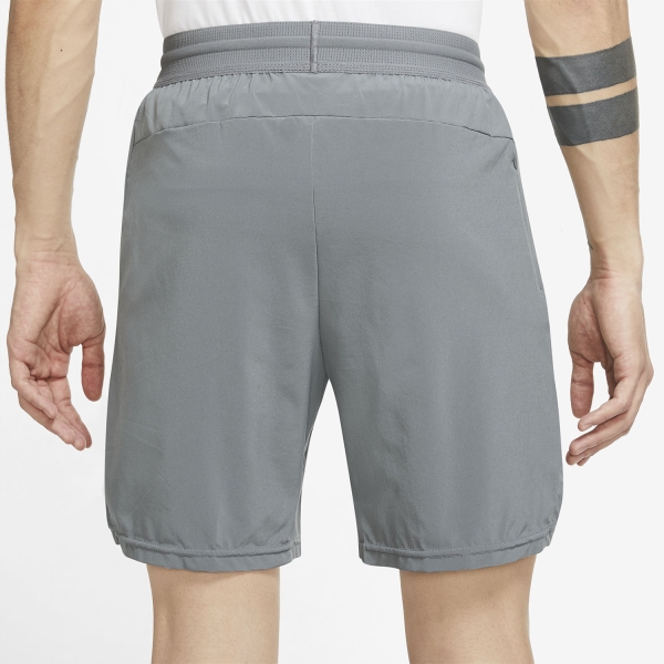 Nike Pro Dri-FIT Flex Max 8in Pantaloncini - Smoke Grey/Black