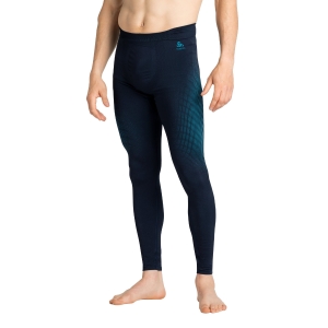 Men's Underwear Tights Odlo Performance Warm Eco Tights  Dark Sapphire/Stunning Blue 19620220828