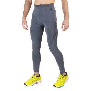 Men's Underwear Tights Odlo Performance Warm Eco Tights  Grey Melange/Black 19620215701