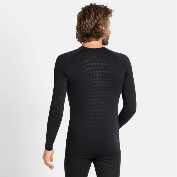 Odlo Performance Warm Eco Maglia Intima - Black/Graphite Grey