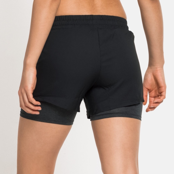 Odlo Run Easy 2 in 1 5in Shorts - Black