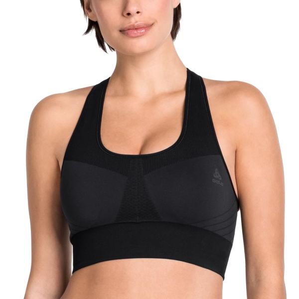 Reggiseno Sportivo Donna Odlo Odlo Logo Reggiseno Sportivo  Black  Black 