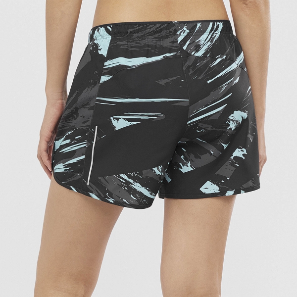 Salomon Agile 4in Shorts - Crystal Blue/AO/Black