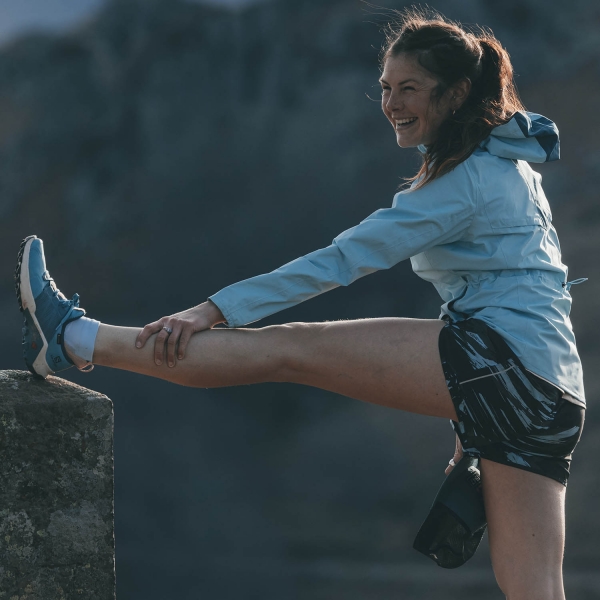 Salomon Agile 4in Shorts - Crystal Blue/AO/Black
